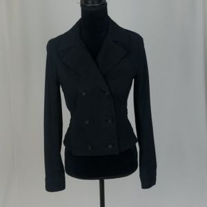 Theory 10 double breasted Chante jeans jacket